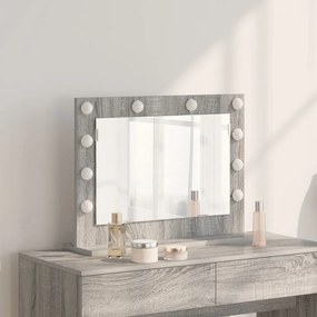 pipere tükör Szürke Sonoma MDF, Üveg 60 x 45 x 18 cm Pipere tükör