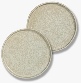 Bézs kő tányér készlet 2 db-os ø 20 cm Sand Grain – Mette Ditmer Denmark