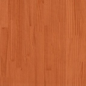 Földi ágykeret Viaszbarna 150 x 200 cm Tömör fenyőfa
