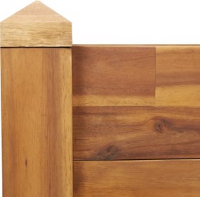 tömör akácfa kerti magaságyás 110 x 60 x 44 cm