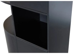 Fekete borovi fenyő moduláris könyvespolc 78x210 cm Finca – WOOOD