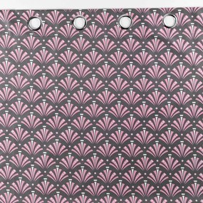 Rózsaszín-szürke mikroszálas sötétítő függöny 135x260 cm Surya – douceur d'intérieur
