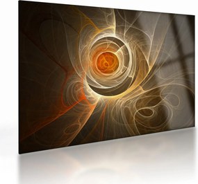 Absztrakciós kép (üvegen) (70x50 cm)