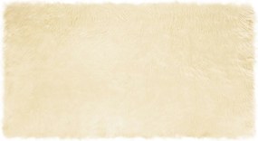 vidaXL Műgyapjú Szőnyeg Tafalla Krém 80 x 150 cm Poliészter
