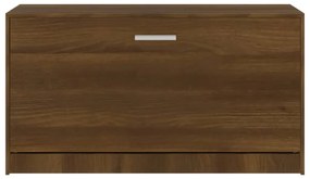 barna tölgyszínű szerelt fa cipőtároló pad 80 x 24 x 45 cm