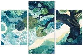 Kép – Az életfa zöld lombkoronája (90x60 cm)