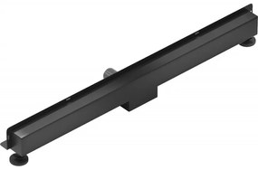 Mexen Lapos rozsdamentes acél zuhanyfolyó 80 cm mintás FAL, fekete, 1730080