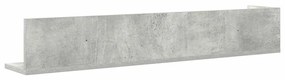 2 db betonszürke szerelt fa fali polc 100 x 16,5 x 16,5 cm