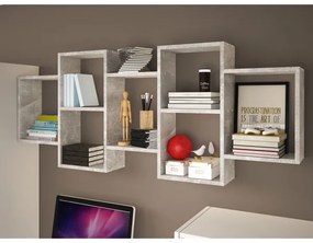 Fali polc TRIO 65x161 cm szürke