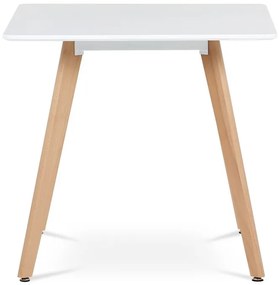 Étkezőasztal 80×80 cm, MDF, Fehér. DT-312 WT