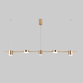 ITALUX PND-16374-5COGD4K REMDAL Többágú Függesztett Lámpa Fehér, Sárgaréz LED IP20