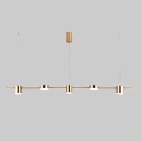 Italux REMDAL PND-16374-5-COP-GD-4K Függőlámpa 30W/LED 4000K 2300LM IP20