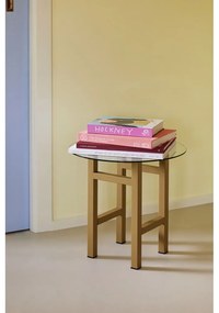 Kerek tárolóasztal üveg asztallappal ø 40 cm Elevate – Hübsch