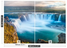 Fotótapéta vízesés Izland 104x70 cm