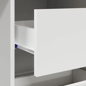 Fehér Íróasztal Fehér MDF Közepes Tárolás Fehér Íróasztal