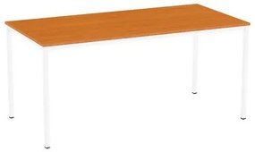 Versys étkezőasztal, fehér RAL 9003 színű lábazattal, 160 x 80 x 74,3 cm, cseresznye
