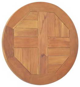 kerek tömör tíkfa asztallap 2,5 cm 40 cm