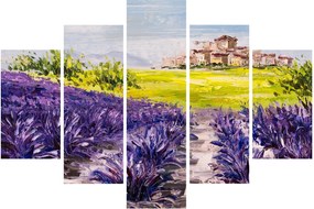 Kép - Provence, franciaország, olajfestmény (150x105 cm)
