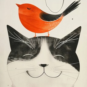 Poszter 70x70cm Pufók barát