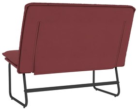 vidaXL bordó műbőr pad 100 x 75 x 76 cm