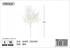 Művirág Dragon Grass 73cm Lakberendezés