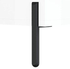 fehér magasfényű szerelt fa TV-szekrény 80x36x50 cm