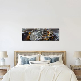 Vízcseppekből készült karkötő képe (órával) (90x30 cm)