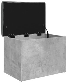 betonszürke szerelt fa tárolópad 62 x 42 x 45 cm