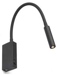 RED - Design Rendl - R12945 - EKE LED/3W/230V flexibilis fekete lámpa