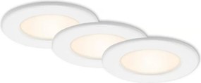 3 darabos szett – fürdőszobai beépíthető LED lámpa LED/6W/230V 3000K IP44 fehér