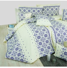 EMI Etno kék ágyneműhuzat, A standard egyszemélyes ágy szett tartalma: 1x 140x200 + 1x 70x90