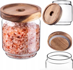 Üveg Ételtároló Fűszer Ömlesztett Gyógynövények Fedővel Befőttesüveg 450ml