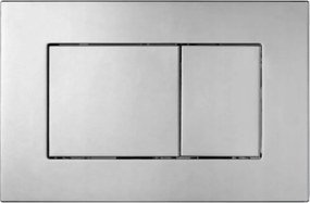 Króm Szatén Öblítőgomb Slim WC-tartályhoz Hydroland