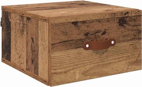 vidaXL Fali éjjeli szekrény Öreg fa 35 x 35 x 20 cm Faanyag
