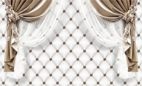 Flizelin fotótapéta Elegáns függönyök és textil fal 200x140 +ragasztó