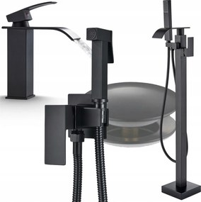 Fürdőszobai csaptelepek Sorozat Fürdőszoba szett Fekete Fürdőszobai csaptelep Ari