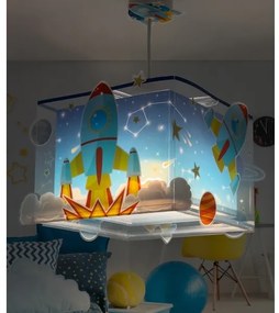 Dalber 63352 - Gyerek csillár ROCKET 1xE27/15W/230V