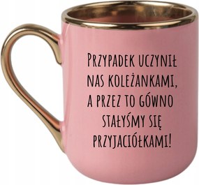 Bögre Elegáns Rózsaszín Arany Rant Vicces Ajándék Barátnőnek