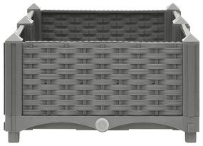 vidaXL polipropilén magaságyás 80 x 40 x 23 cm