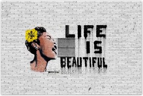 Poszterek 120x80 Banksy Life is beautiful