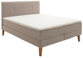 Bézs boxspring ágy 160x200 cm Stockholm – Meise Möbel