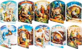 Karácsonyi üdvözlőkártyák Karácsonyi térbeli borítékkal 10x