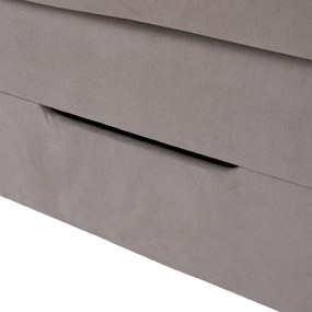 Boxspring ágy, 200x200, szürkésbarna Taupe, APRIL