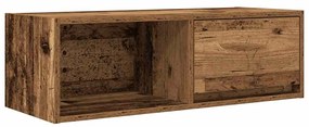 antik fa színű szerelt fa TV-szekrény 80x31x25,5 cm