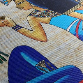 Kép - egyiptomi festmények (órával) (90x30 cm)