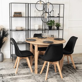 Bővíthető Étkezőasztal Kézműves Riviéra Tölgy Színben. HARRY 102-142 cm