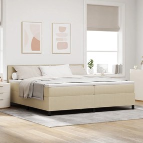 Box Spring Ágy Matraccal &amp; LED Világítással Zöld Szürke 200x200 cm Bársony Szövet