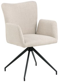 MAZZONI EXPORT SARETTA Beige (Basel 24 szövet) - MODERN KÁRPITOZOTT FORGÓSZÉK NAPPALIBA/ÉTKEZŐBE/LOFT IRODÁBA