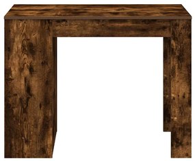 íróasztal fiókkal és polccal füstölt tölgy 102x62x77,5 cm
