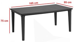 Futon 4+1 kerti bútor garnitúra